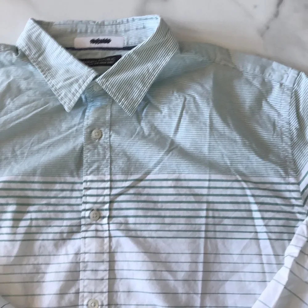 Banana Republic Custom 078 Wash Button Up Shirt Sz. XL